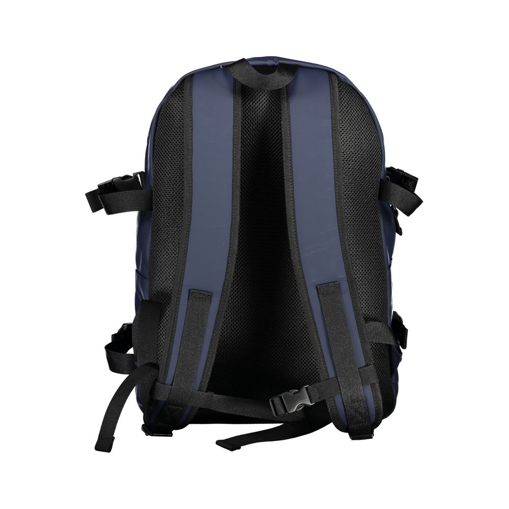 Tommy Hilfiger Blue Polyurethane Men Backpack - HBPS Beauty & Fashion