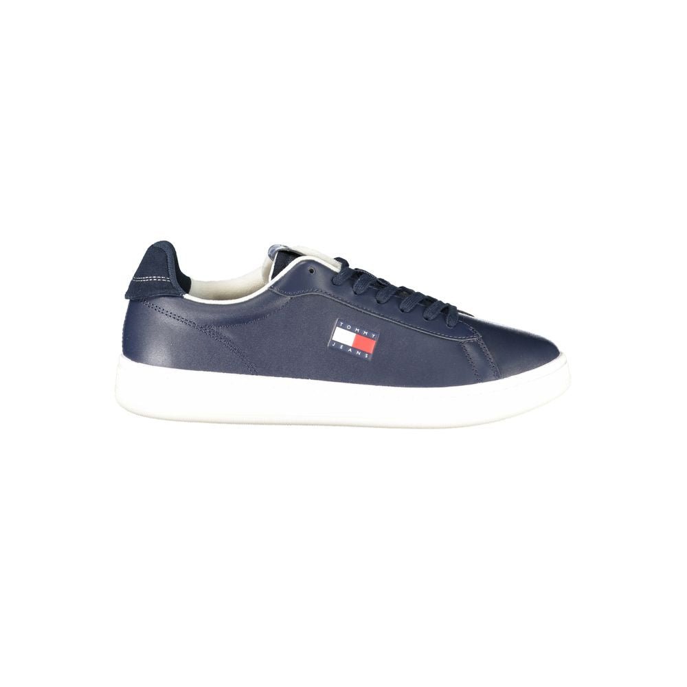 Tommy Hilfiger Blue Polyurethane Men Sneaker - HBPS Beauty & Fashion