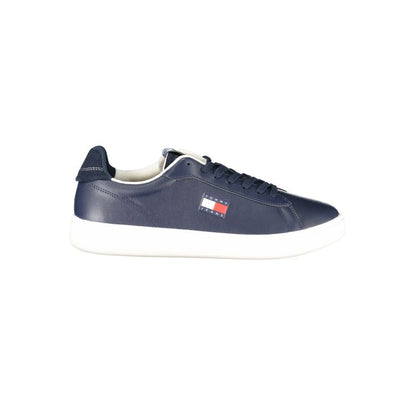 Tommy Hilfiger Blue Polyurethane Men Sneaker - HBPS Beauty & Fashion