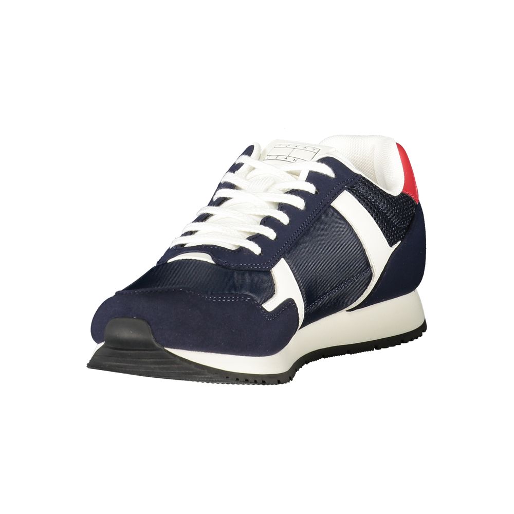 Tommy Hilfiger Blue Polyurethane Men Sneaker - HBPS Beauty & Fashion