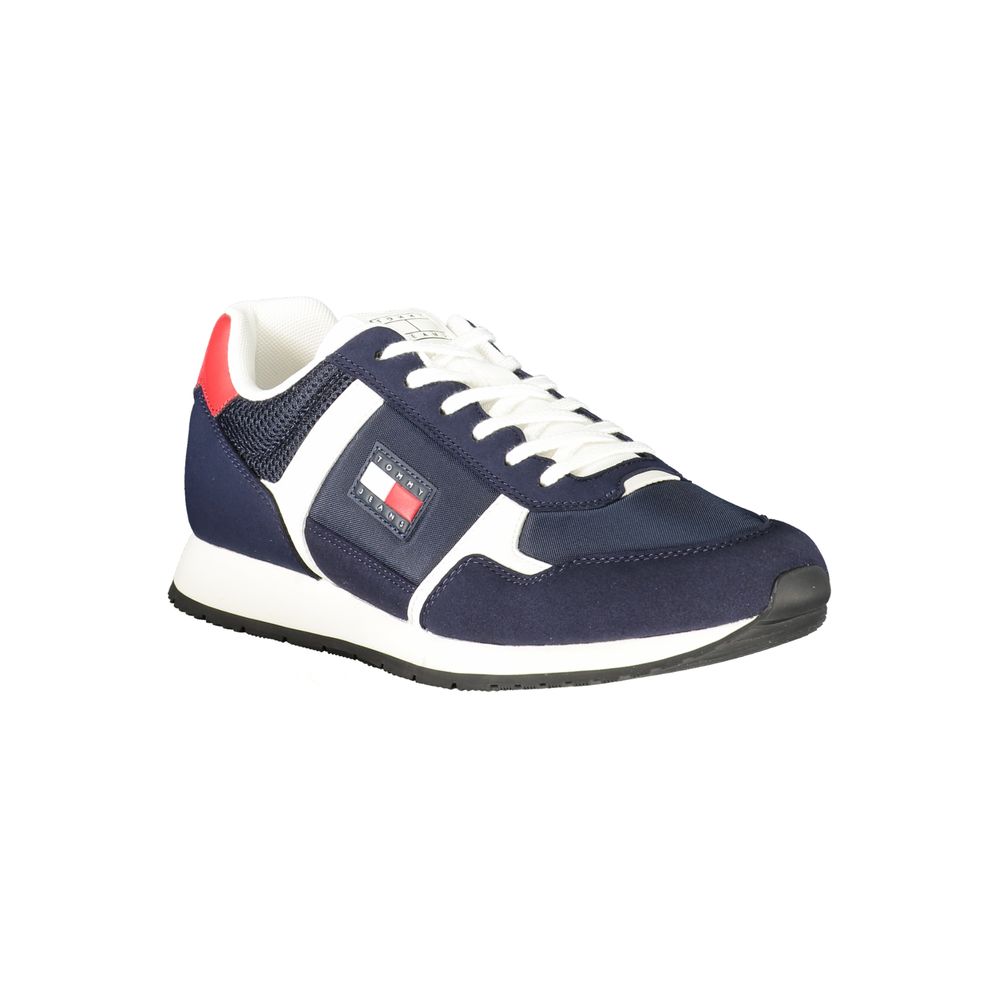 Tommy Hilfiger Blue Polyurethane Men Sneaker - HBPS Beauty & Fashion