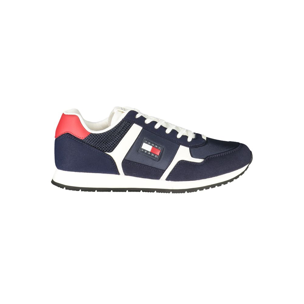 Tommy Hilfiger Blue Polyurethane Men Sneaker - HBPS Beauty & Fashion