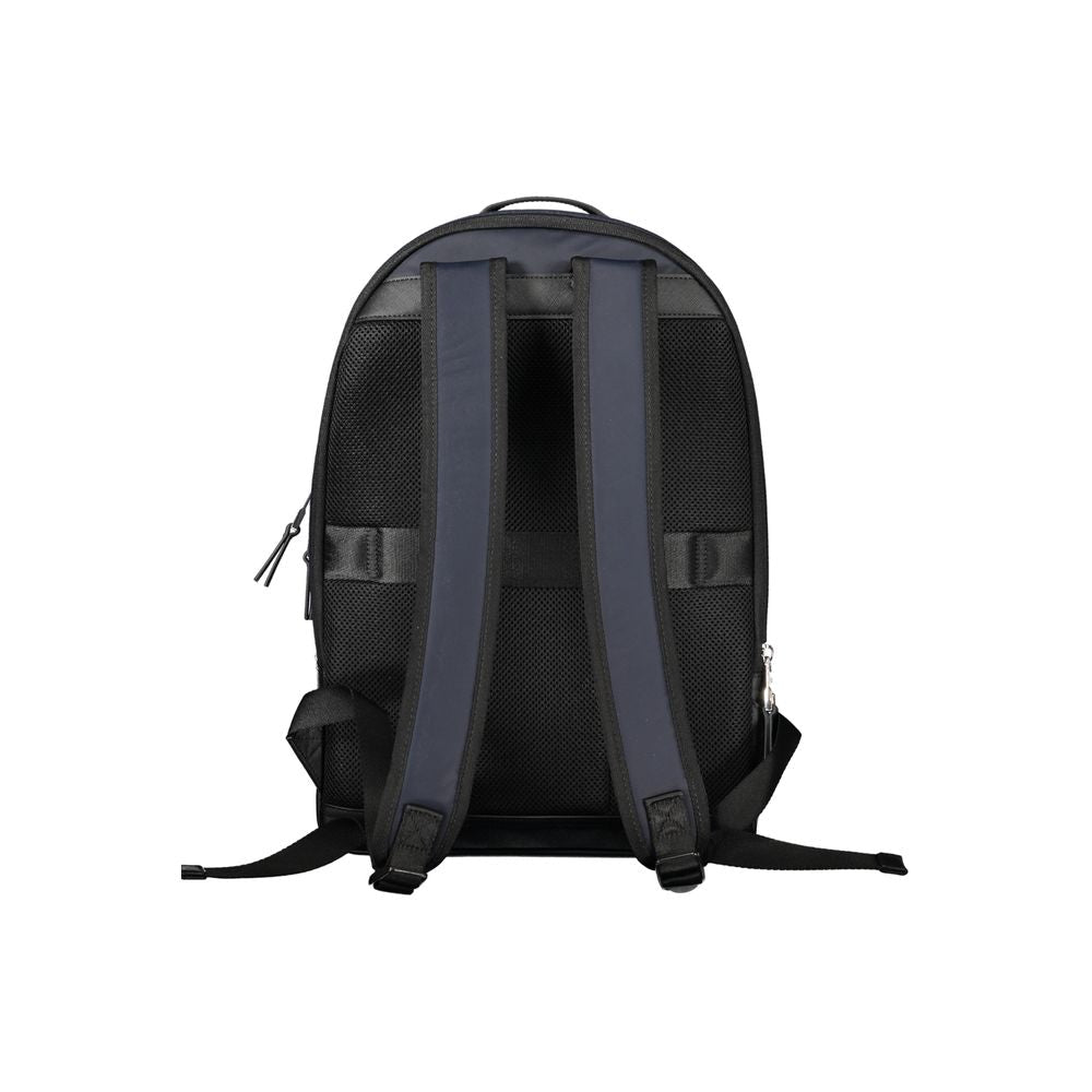 Tommy Hilfiger Blue Recycled Polyester Men Backpack - HBPS Beauty & Fashion