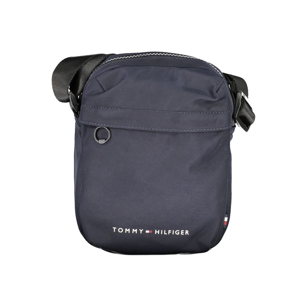Tommy Hilfiger Blue Recycled Polyester Men Shoulder Bag - HBPS Beauty & Fashion