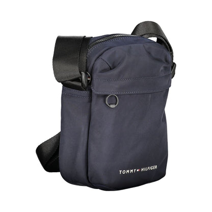Tommy Hilfiger Blue Recycled Polyester Men Shoulder Bag - HBPS Beauty & Fashion