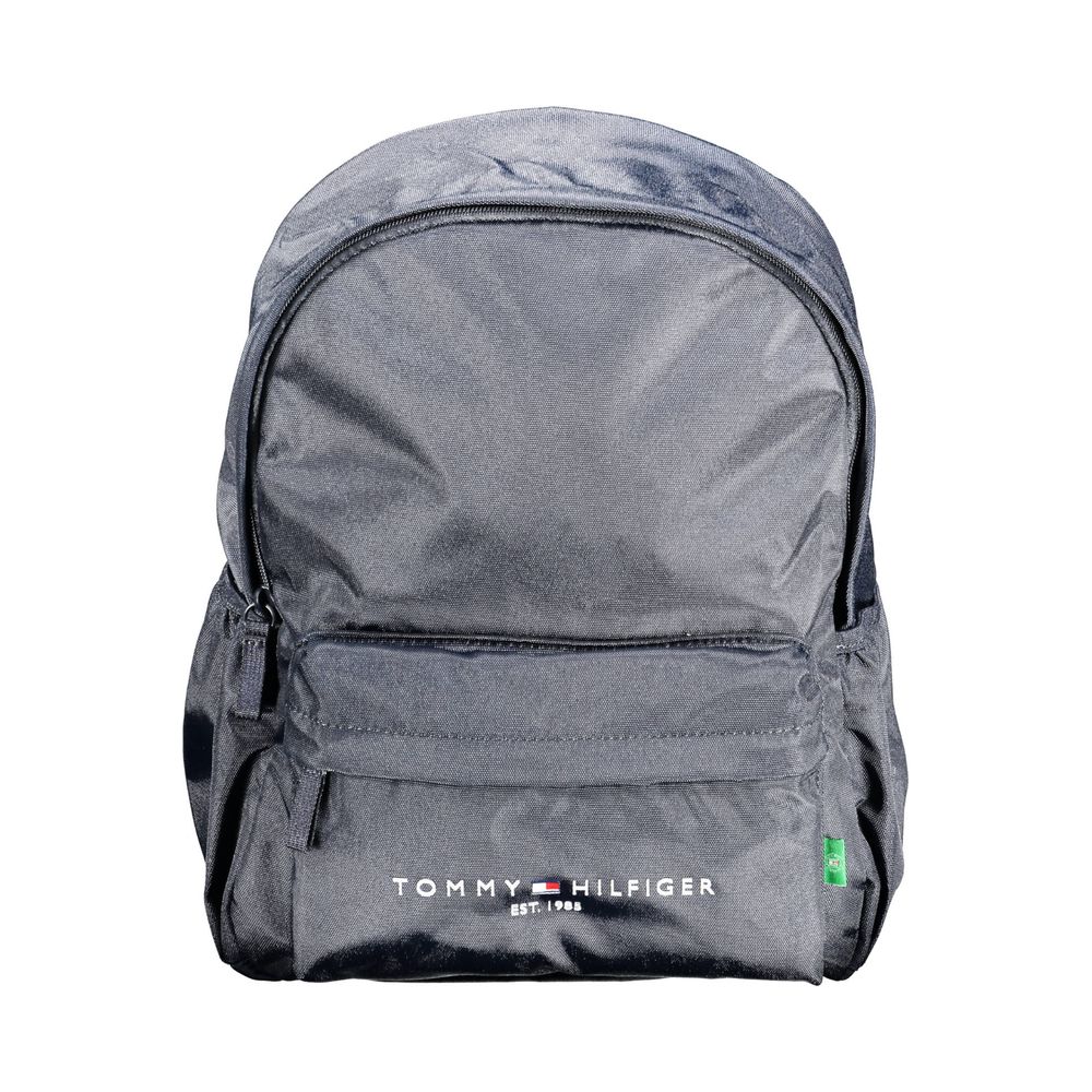 Tommy Hilfiger Blue Recycled Polyester Men's Backpack - HBPS Beauty & Fashion
