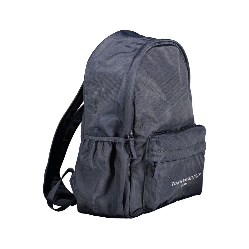 Tommy Hilfiger Blue Recycled Polyester Men's Backpack - HBPS Beauty & Fashion