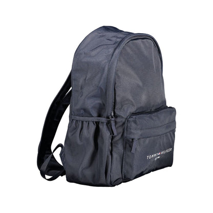 Tommy Hilfiger Blue Recycled Polyester Men's Backpack - HBPS Beauty & Fashion