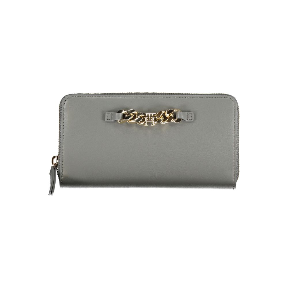 Tommy Hilfiger Grigio Poliuretano Women Wallet - HBPS Beauty & Fashion
