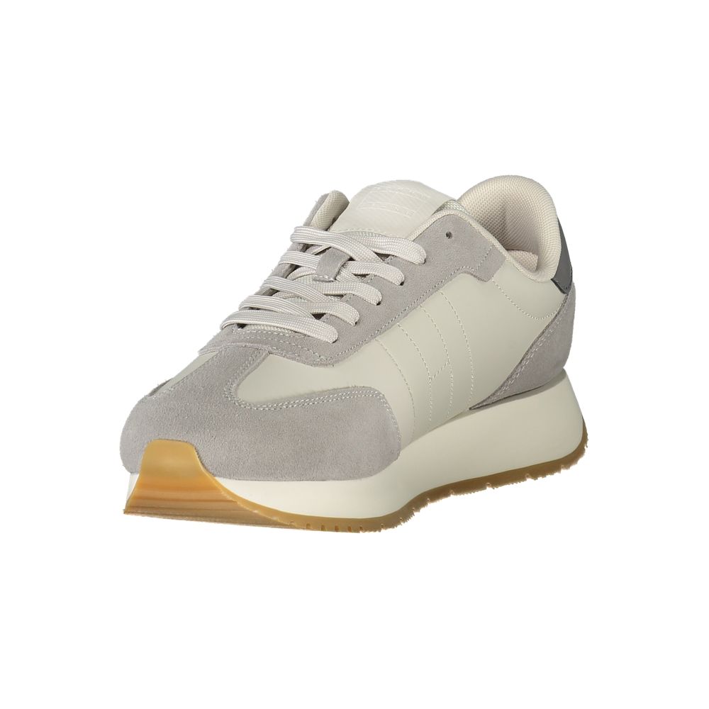 Tommy Hilfiger Grigio Polyurethane Men Sneaker - HBPS Beauty & Fashion