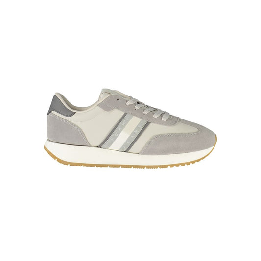Tommy Hilfiger Grigio Polyurethane Men Sneaker - HBPS Beauty & Fashion