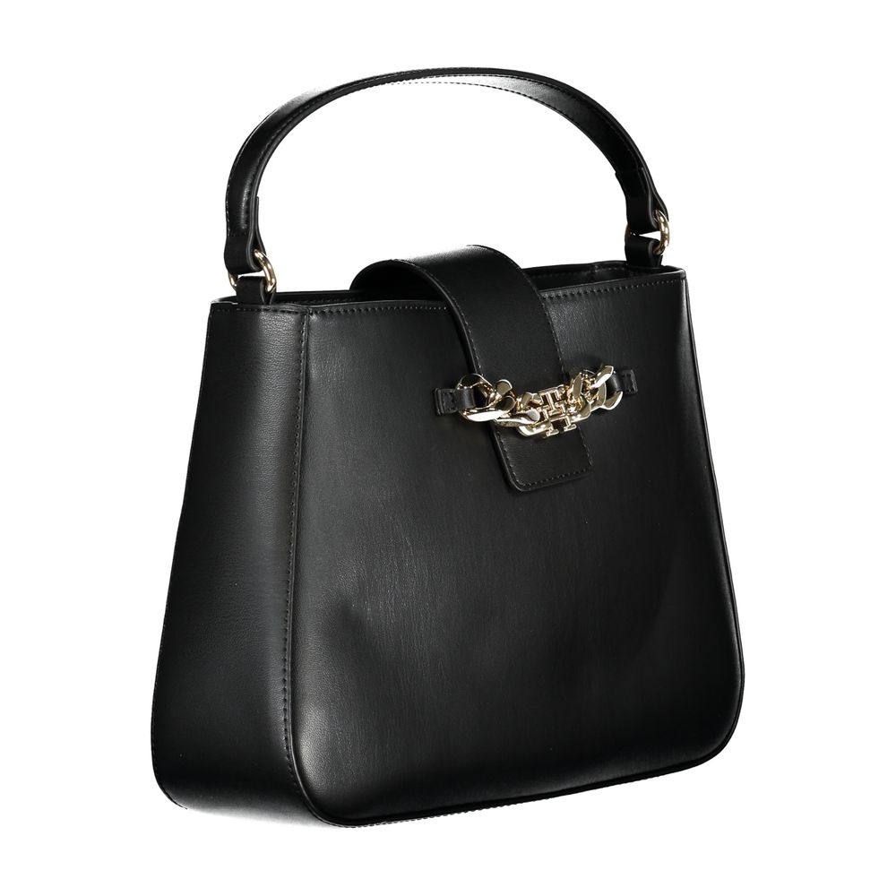 Tommy Hilfiger Nero Poliuretano Women Handbag - HBPS Beauty & Fashion