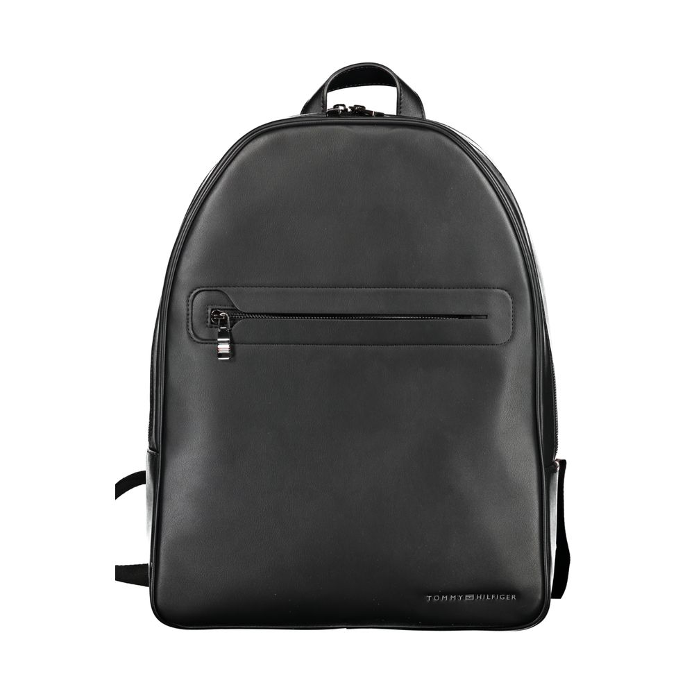 Tommy Hilfiger Nero Polyurethane Men Backpack - HBPS Beauty & Fashion