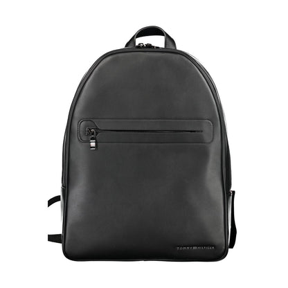 Tommy Hilfiger Nero Polyurethane Men Backpack - HBPS Beauty & Fashion