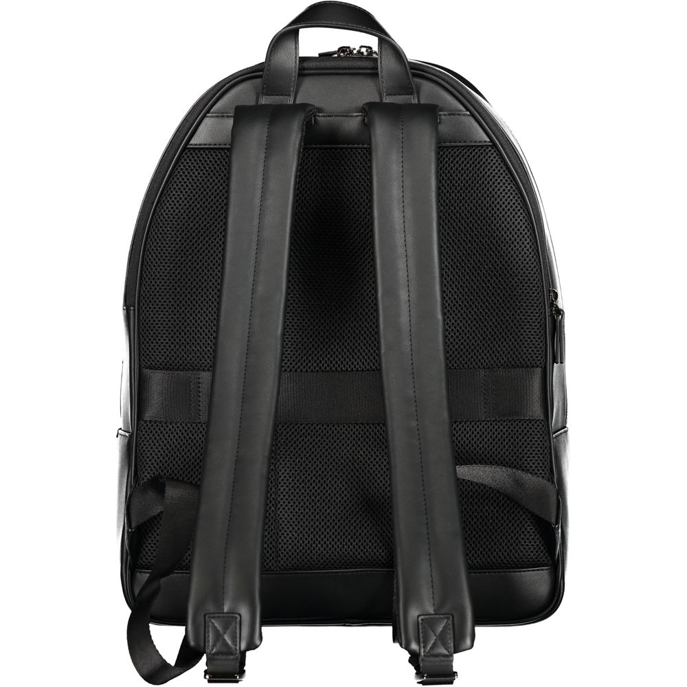 Tommy Hilfiger Nero Polyurethane Men Backpack - HBPS Beauty & Fashion