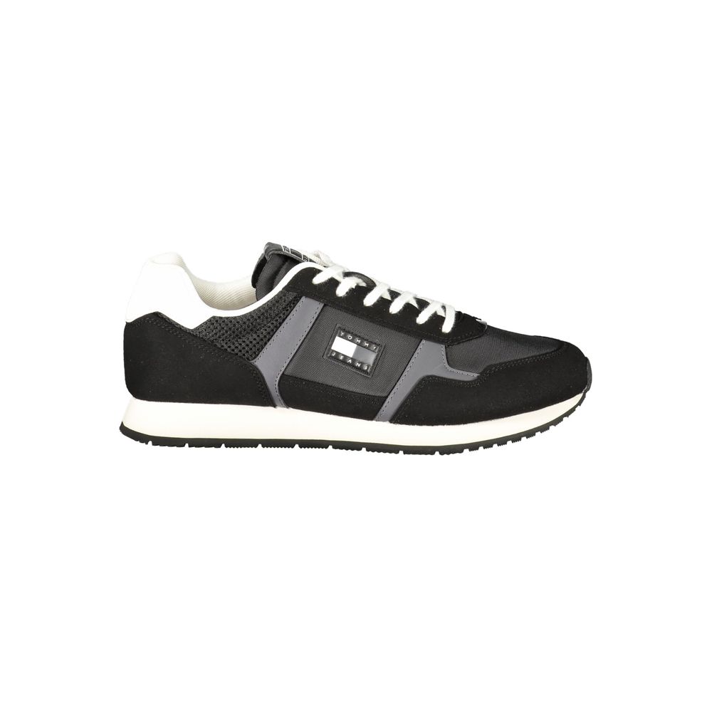 Tommy Hilfiger Nero Polyurethane Men Sneaker - HBPS Beauty & Fashion