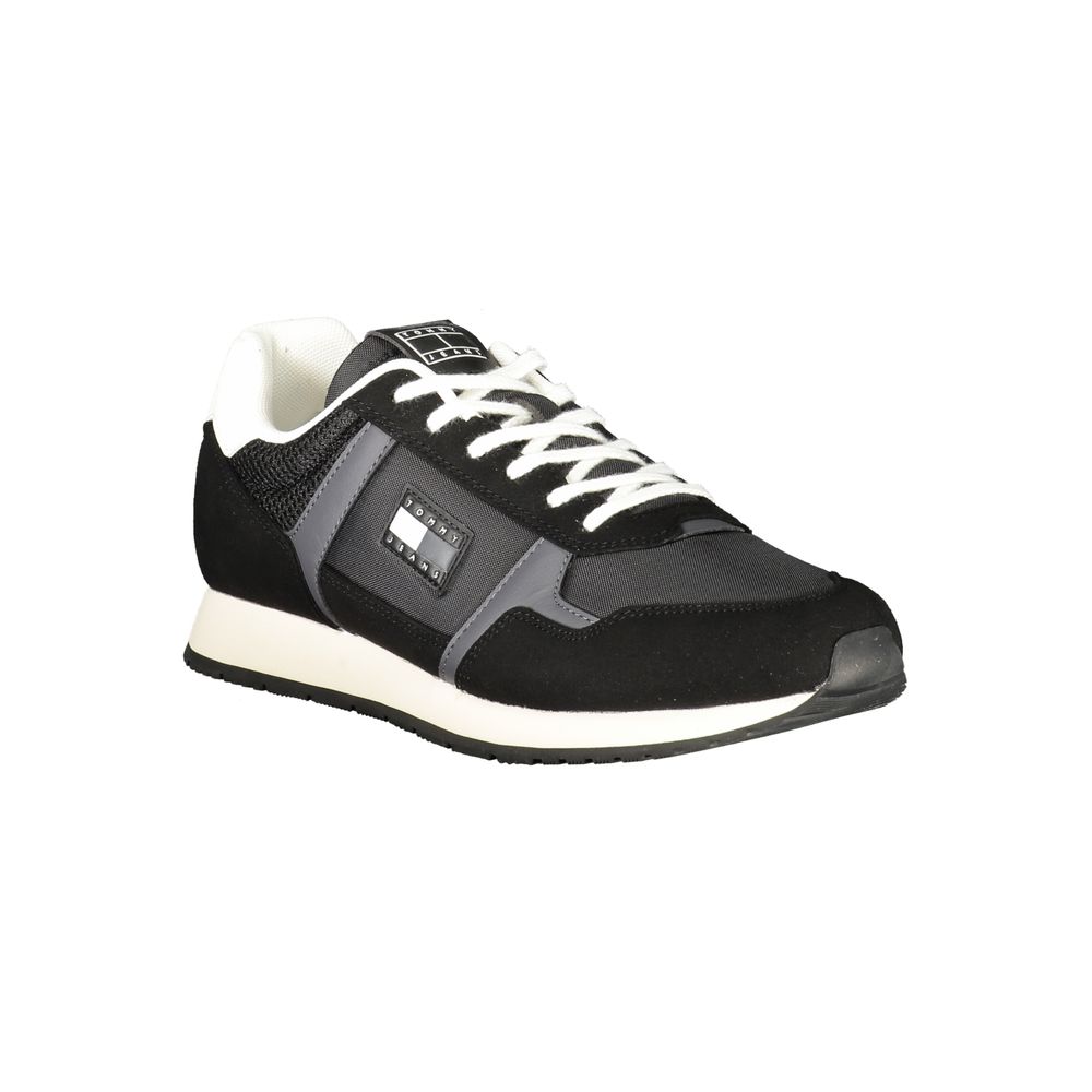 Tommy Hilfiger Nero Polyurethane Men Sneaker - HBPS Beauty & Fashion