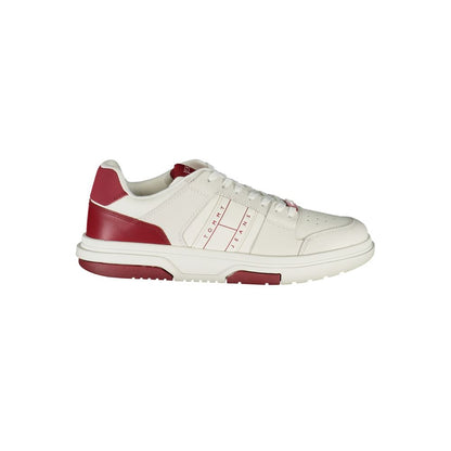 Tommy Hilfiger Red Polyurethane Men's Sneaker - HBPS Beauty & Fashion