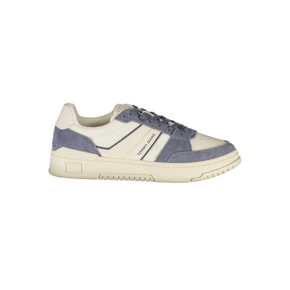 Tommy Hilfiger White Leather Men Sneaker - HBPS Beauty & Fashion