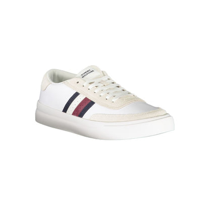 Tommy Hilfiger White Leather Men Sneaker - HBPS Beauty & Fashion