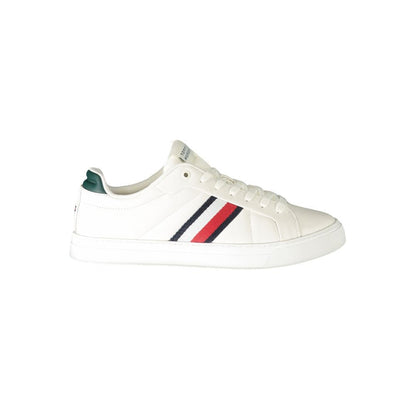 Tommy Hilfiger White Leather Men Sneaker - HBPS Beauty & Fashion