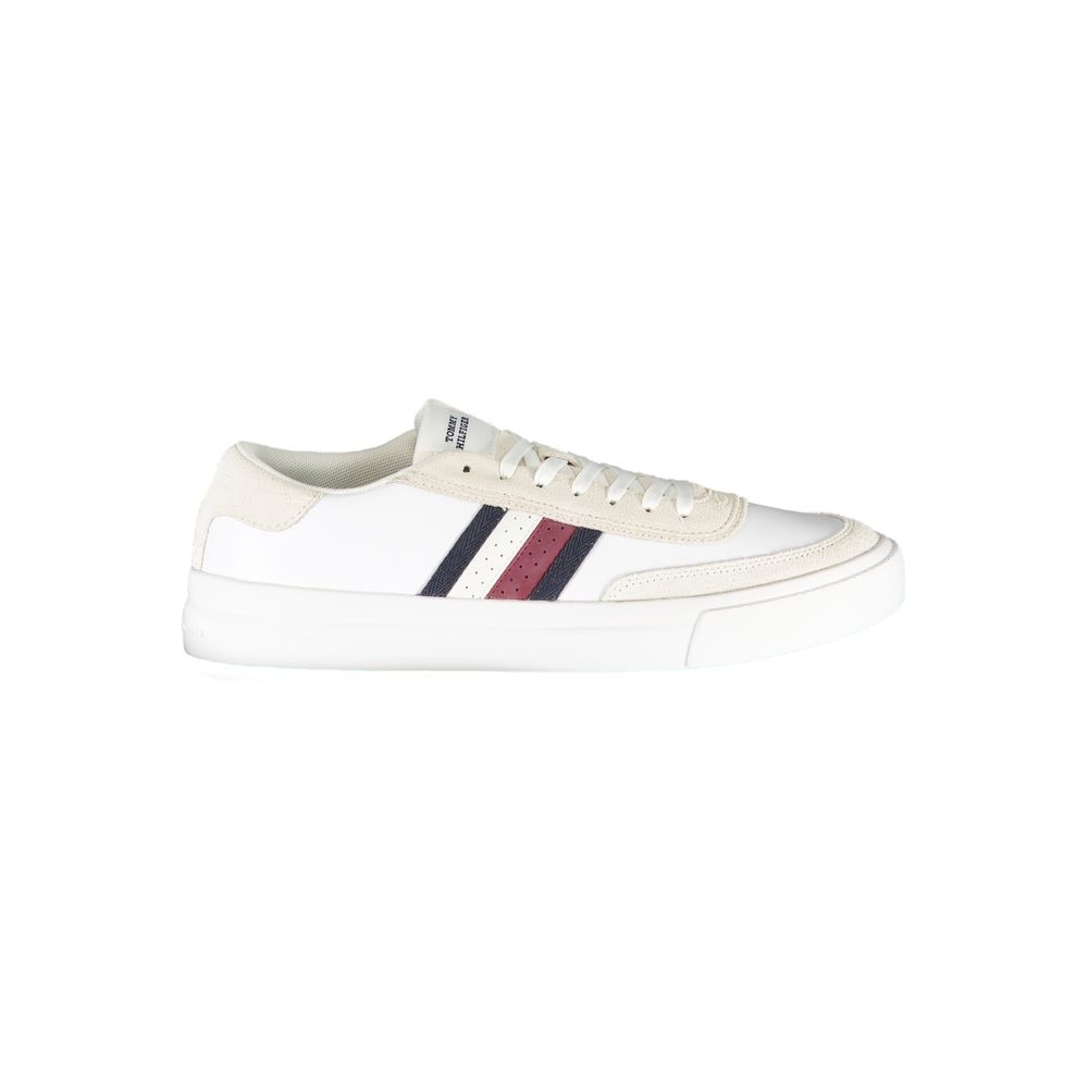 Tommy Hilfiger White Leather Men Sneaker - HBPS Beauty & Fashion