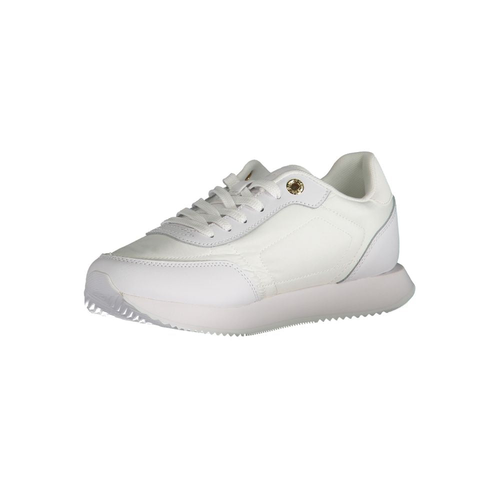 Tommy Hilfiger White Leather Women Sneaker - HBPS Beauty & Fashion