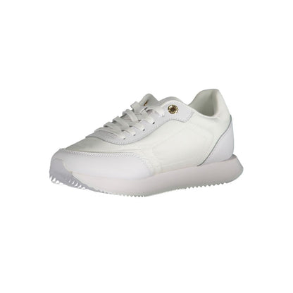 Tommy Hilfiger White Leather Women Sneaker - HBPS Beauty & Fashion