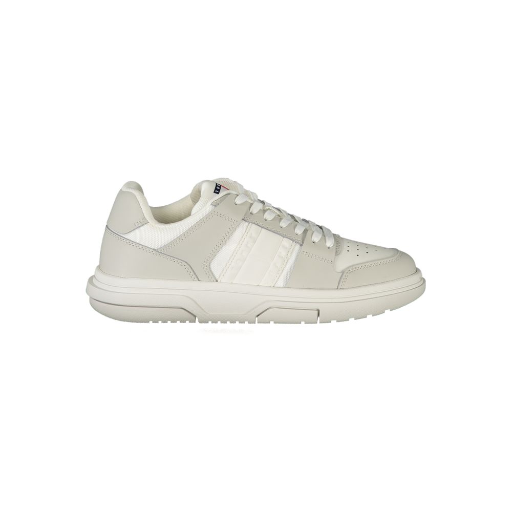 Tommy Hilfiger White Leather Women Sneaker - HBPS Beauty & Fashion
