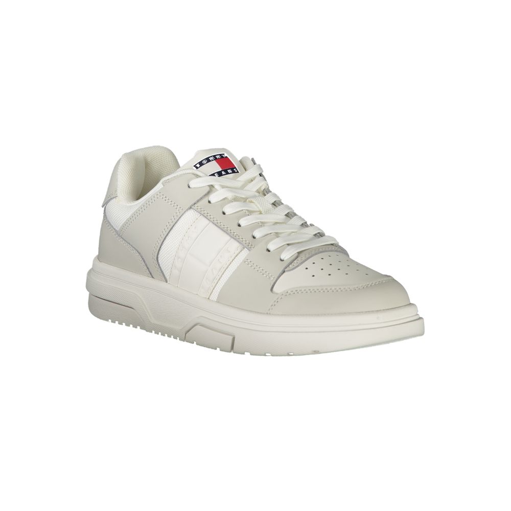 Tommy Hilfiger White Leather Women Sneaker - HBPS Beauty & Fashion