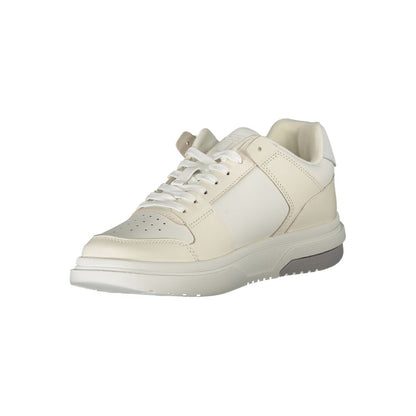 Tommy Hilfiger White Leather Women Sneaker - HBPS Beauty & Fashion