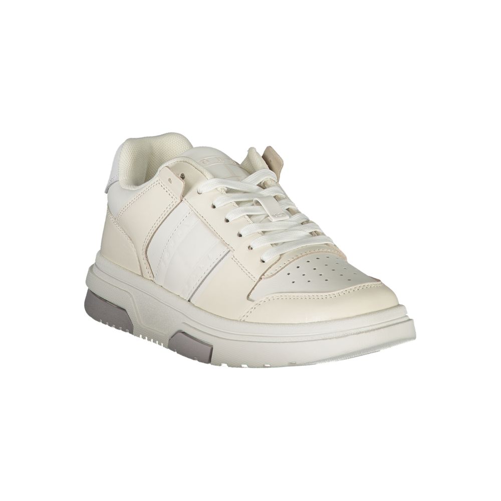 Tommy Hilfiger White Leather Women Sneaker - HBPS Beauty & Fashion