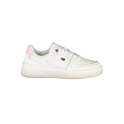 Tommy Hilfiger White Leather Women Sneaker - HBPS Beauty & Fashion