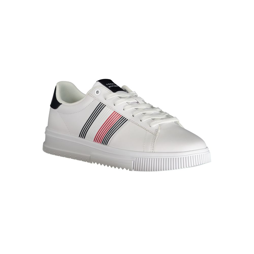 Tommy Hilfiger White Polyurethane Men Sneaker - HBPS Beauty & Fashion