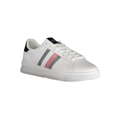 Tommy Hilfiger White Polyurethane Men Sneaker - HBPS Beauty & Fashion