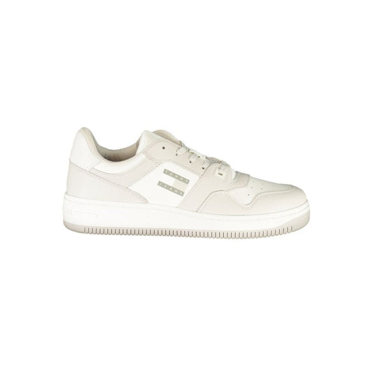 Tommy Hilfiger White Polyurethane Men Sneaker - HBPS Beauty & Fashion