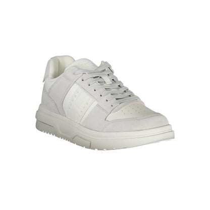 Tommy Hilfiger White Polyurethane Men Sneaker - HBPS Beauty & Fashion