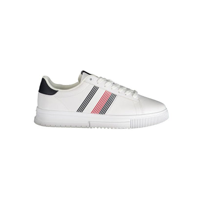 Tommy Hilfiger White Polyurethane Men Sneaker - HBPS Beauty & Fashion