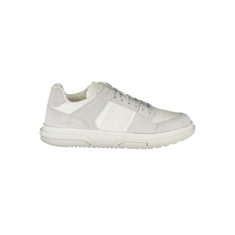 Tommy Hilfiger White Polyurethane Men Sneaker - HBPS Beauty & Fashion