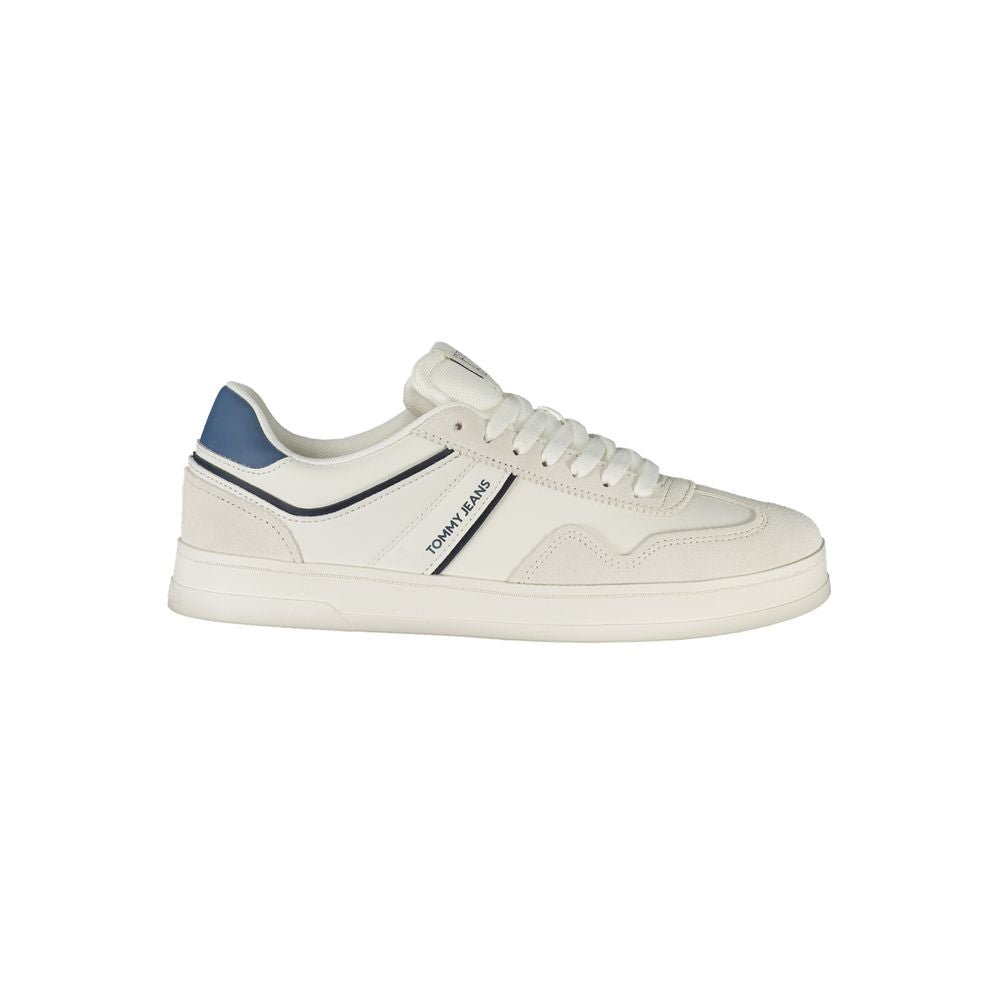 Tommy Hilfiger White Polyurethane Men's Sneaker - HBPS Beauty & Fashion