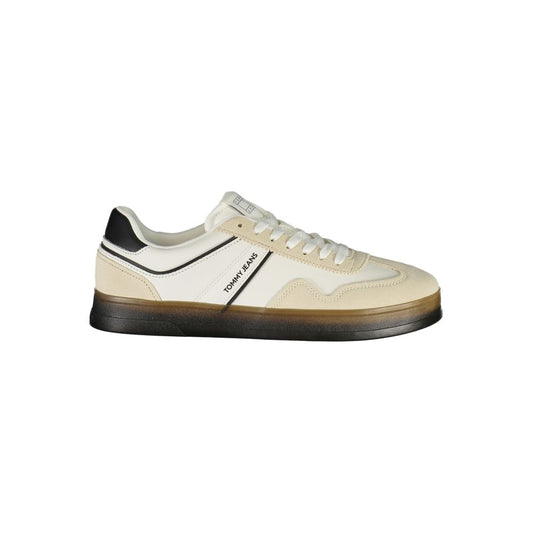 Tommy Hilfiger White Polyurethane Men's Sneaker - HBPS Beauty & Fashion