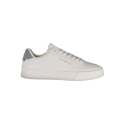 Tommy Hilfiger White Polyurethane Men's Sneaker - HBPS Beauty & Fashion