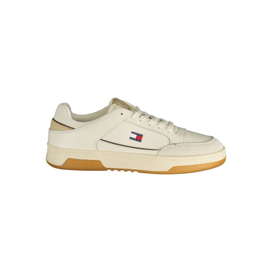 Tommy Hilfiger White Polyurethane Men's Sneaker - HBPS Beauty & Fashion