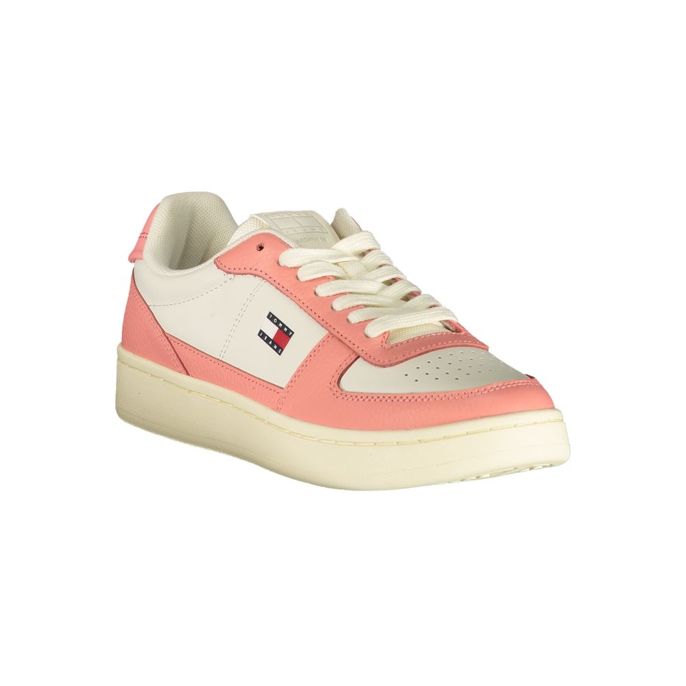 Tommy Hilfiger White Polyurethane Women's Sneaker - HBPS Beauty & Fashion