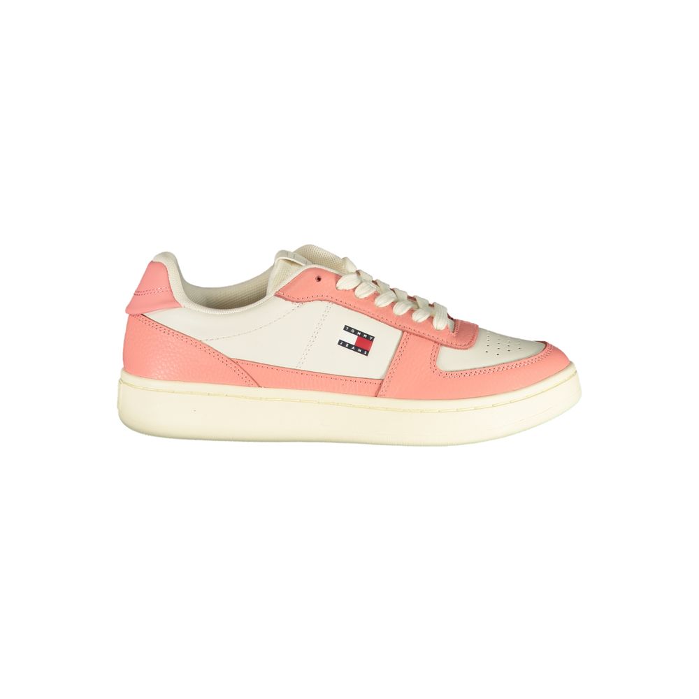 Tommy Hilfiger White Polyurethane Women's Sneaker - HBPS Beauty & Fashion