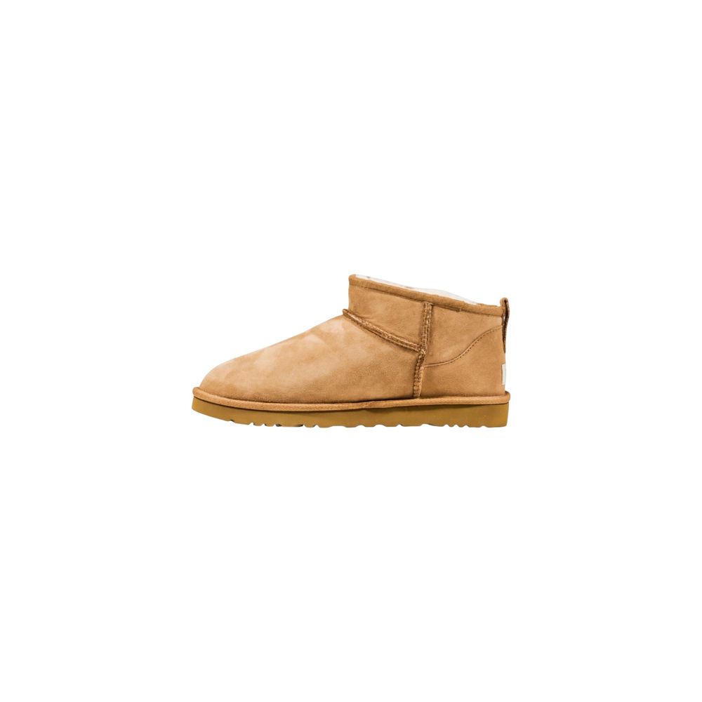UGG Beige Leather Ankle Boots - HBPS Beauty & Fashion