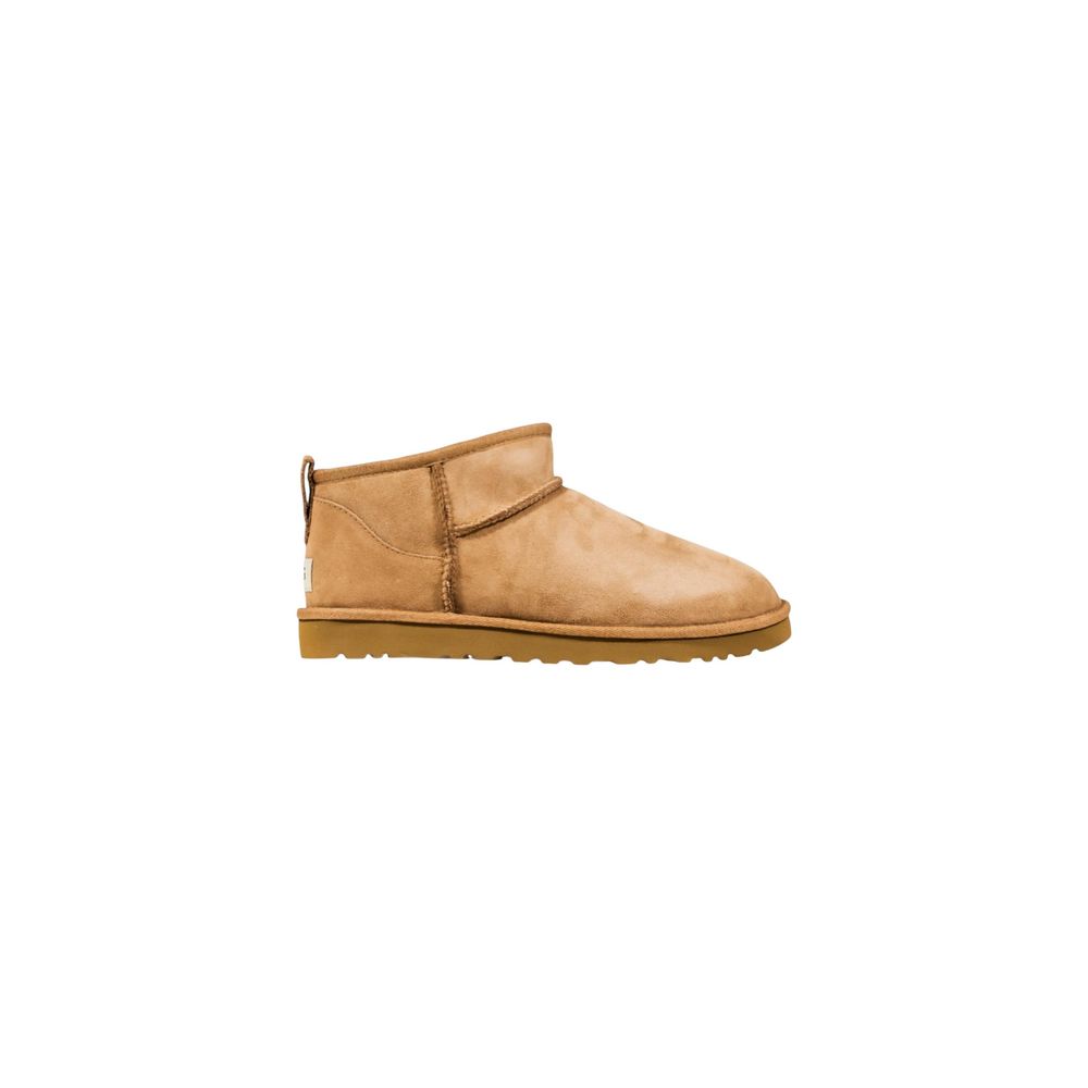 UGG Beige Leather Ankle Boots - HBPS Beauty & Fashion