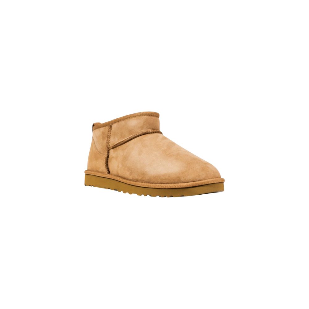 UGG Beige Leather Ankle Boots - HBPS Beauty & Fashion