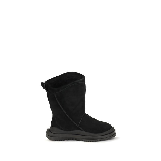 UGG Black Suede Leather Flat Boots - HBPS Beauty & Fashion