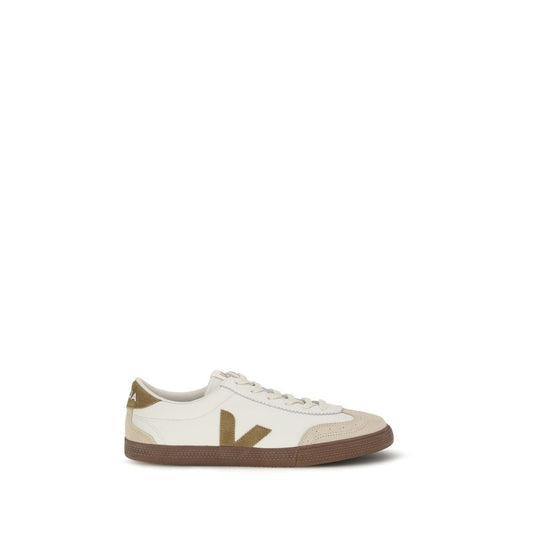 Veja Beige Calf Leather Bos Taurus Athletic Sneakers - HBPS Beauty & Fashion